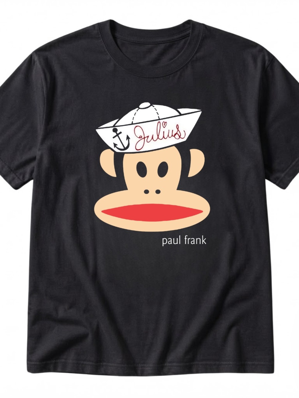 Gildan Black Short Sleeve Tee with Sailor Julius Graphic